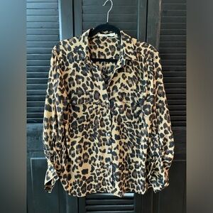 Ellison women’s blouse leopard print size L